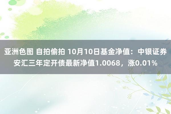 亚洲色图 自拍偷拍 10月10日基金净值：中银证券安汇三年定开债最新净值1.0068，涨0.01%