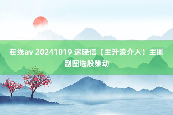 在线av 20241019 邃晓信【主升浪介入】主图副图选股策动