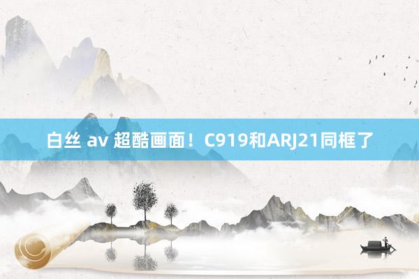 白丝 av 超酷画面！C919和ARJ21同框了